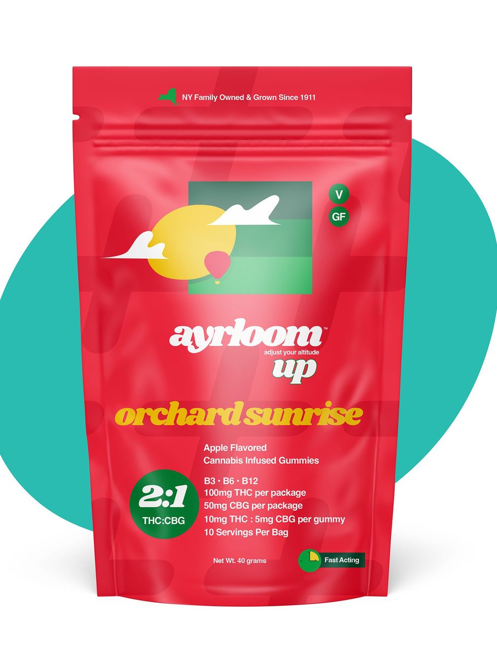 Ayrloom's Orchard Sunrise - Apple Flavored Cannabis Infused Edible Gummies