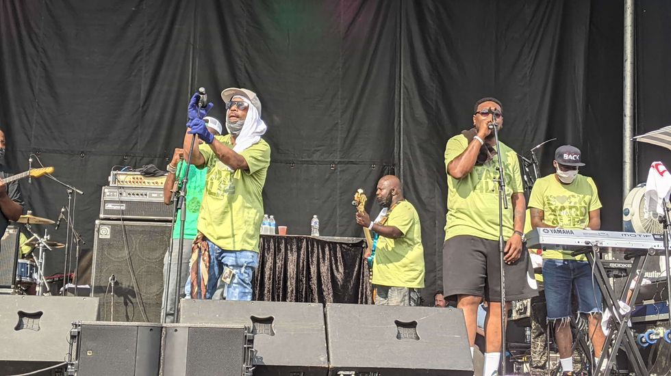 BackYard Band playing at National Cannabis Festival