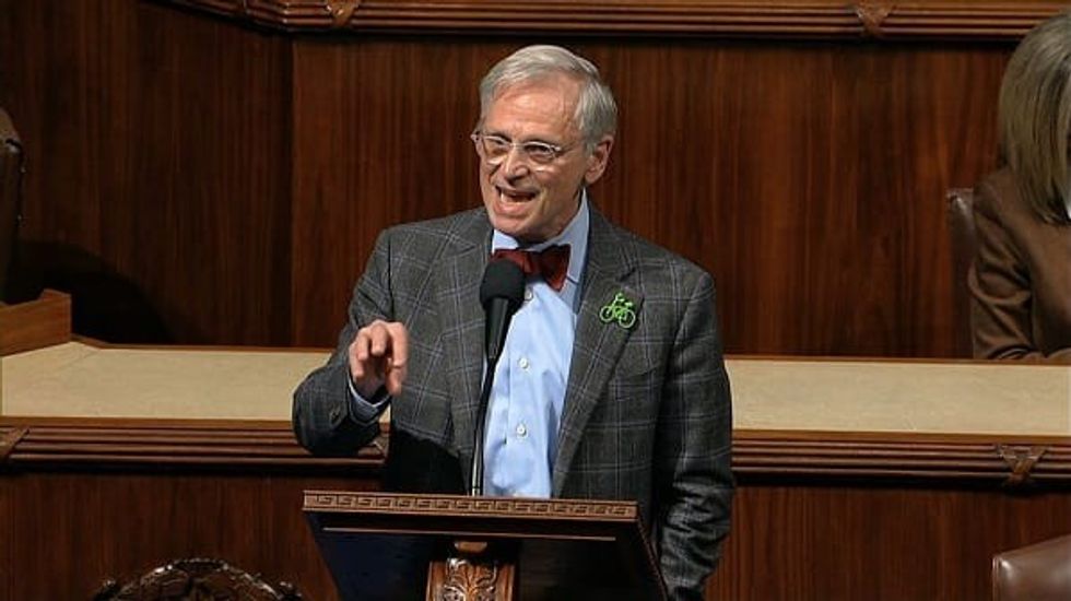 Earl Blumenauer, D-Ore., speaks on the floor of the U.S. House of Representatives