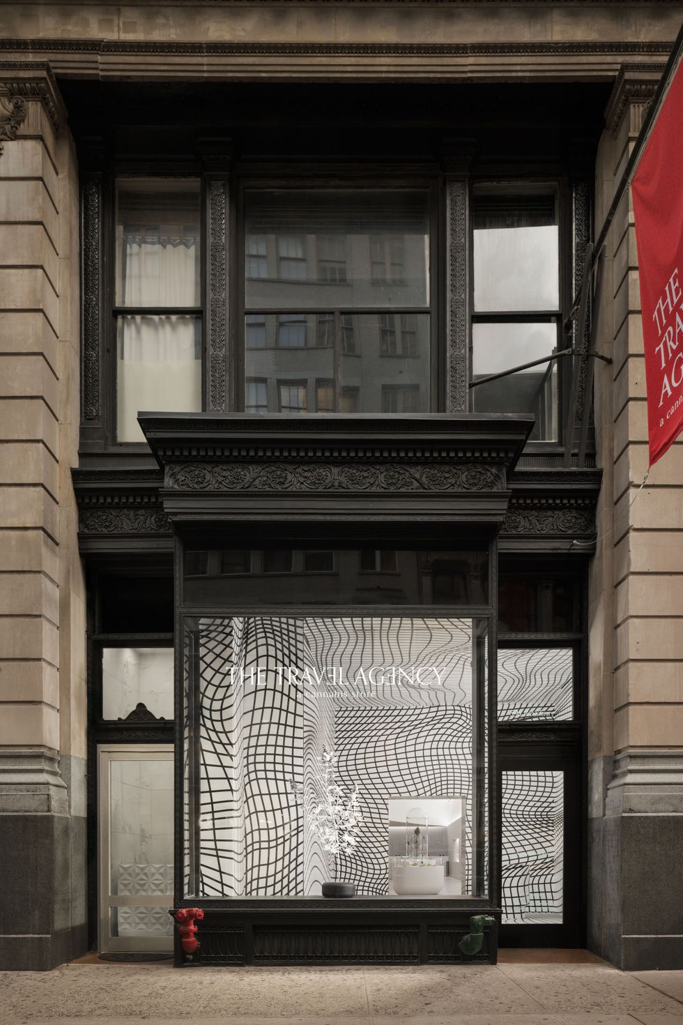 exterior image of Travel Agency's new SoHo dispensary storefront. 