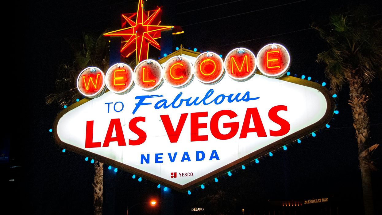 Image of the famous Welcome to Fabulous Las Vegas Nevada sign in Las Vegas, NV