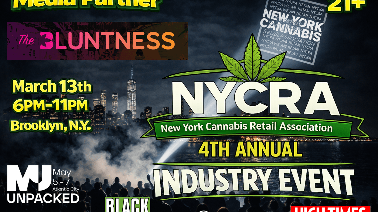 image with logos for several legal cannabis brands, media and organizations in NY