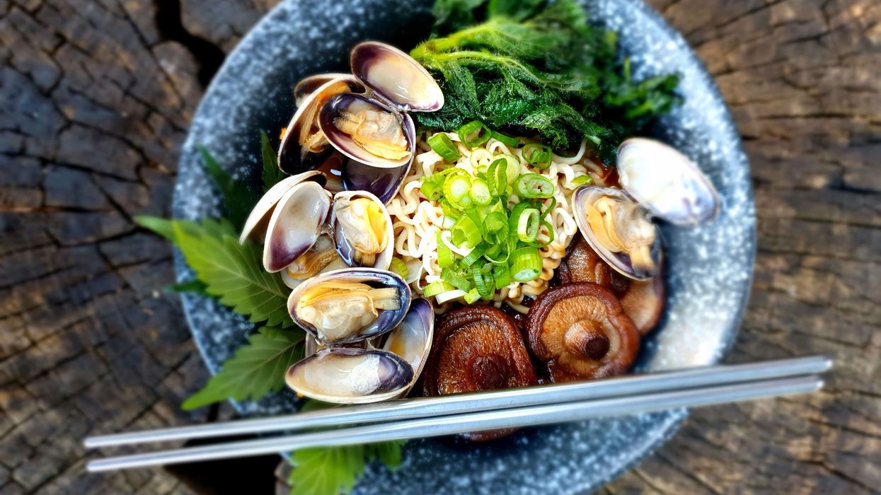 Cooking With Cannabis: Wild Nettle, Clam, and Mushroom Bone Broth Ramen