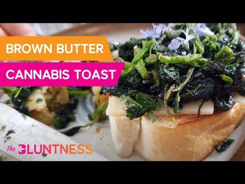 Brown Buttered Nettles Toast | Cooking with Cannabis