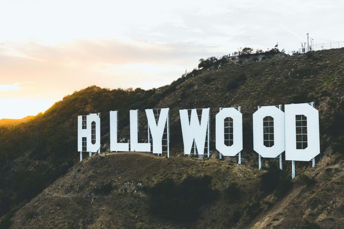 Los Angeles Hollywood Sign at Sunset