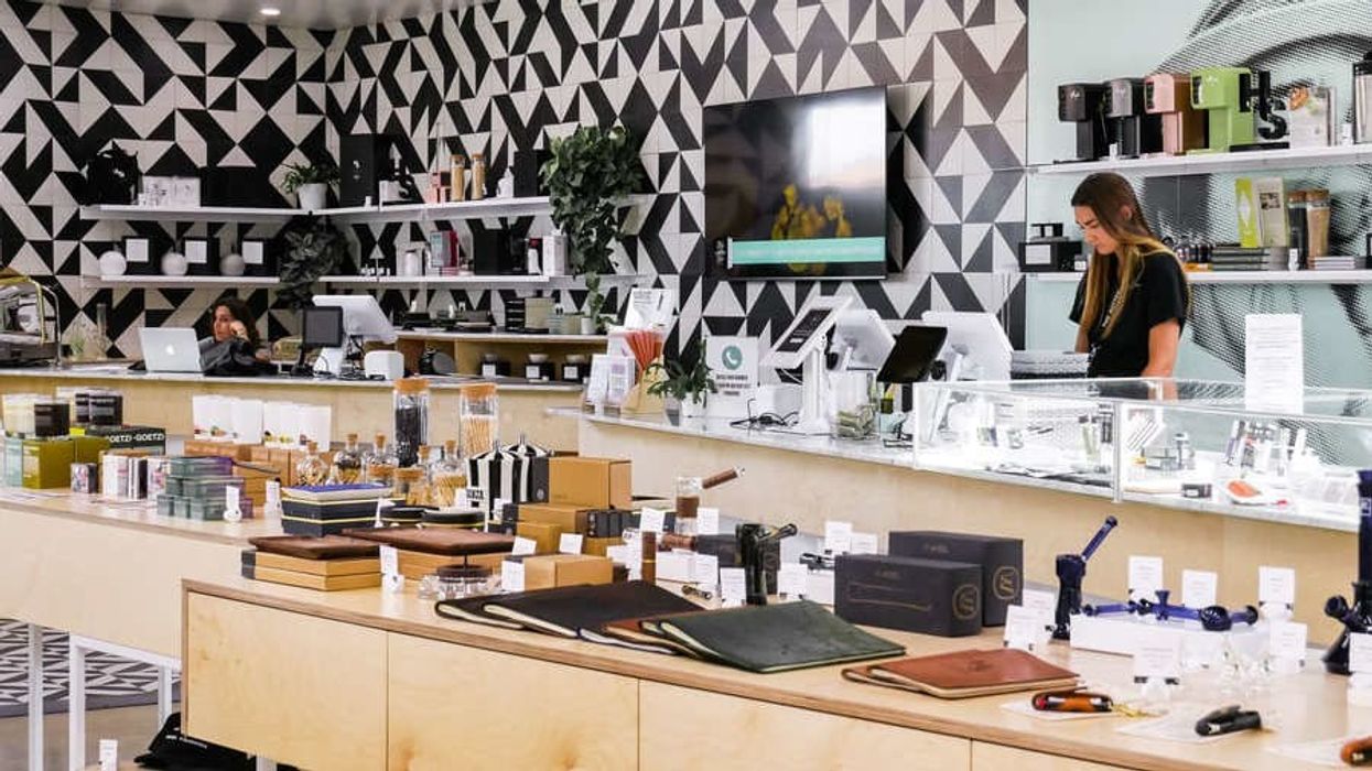 Marijuana display at a dispensary