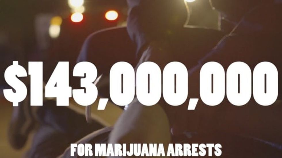 NJ spends $143 million dollars per year on marijuana arrests